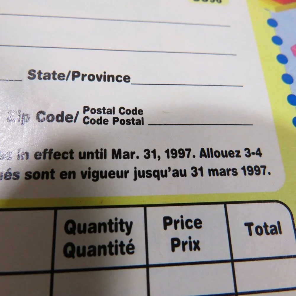 LEGO duplo CATALOG 1997